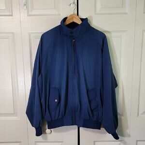 Vintage Eric Allen Mens Blue Herrington Bomber‎ Jacket SZ 2X BIG Golf Casual 80s